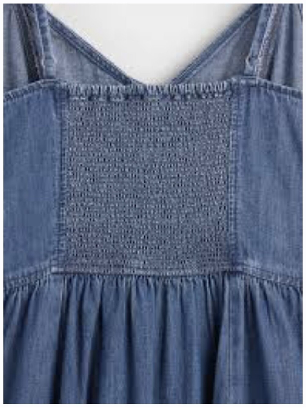 GAP Denim Seamed Maxi Dress Medium Wash NWOT - Picture 4 of 11